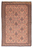 Antique Red Senneh Persian Klim Area Rug