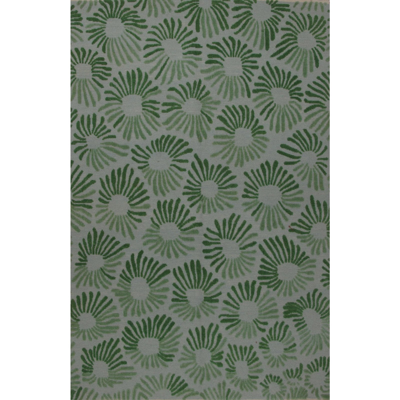 Soumak Design Hand Woven Blue Wool Rug - 6' X 9'