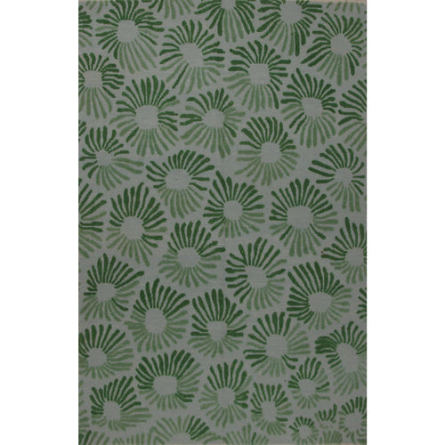 Soumak Design Hand Woven Blue Wool Rug - 6' X 9'