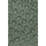 Soumak Design Hand Woven Blue Wool Rug - 6' X 9'