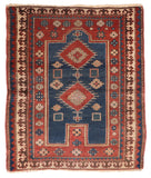 Antique Red Fachralo Kazak Russian Area Rug