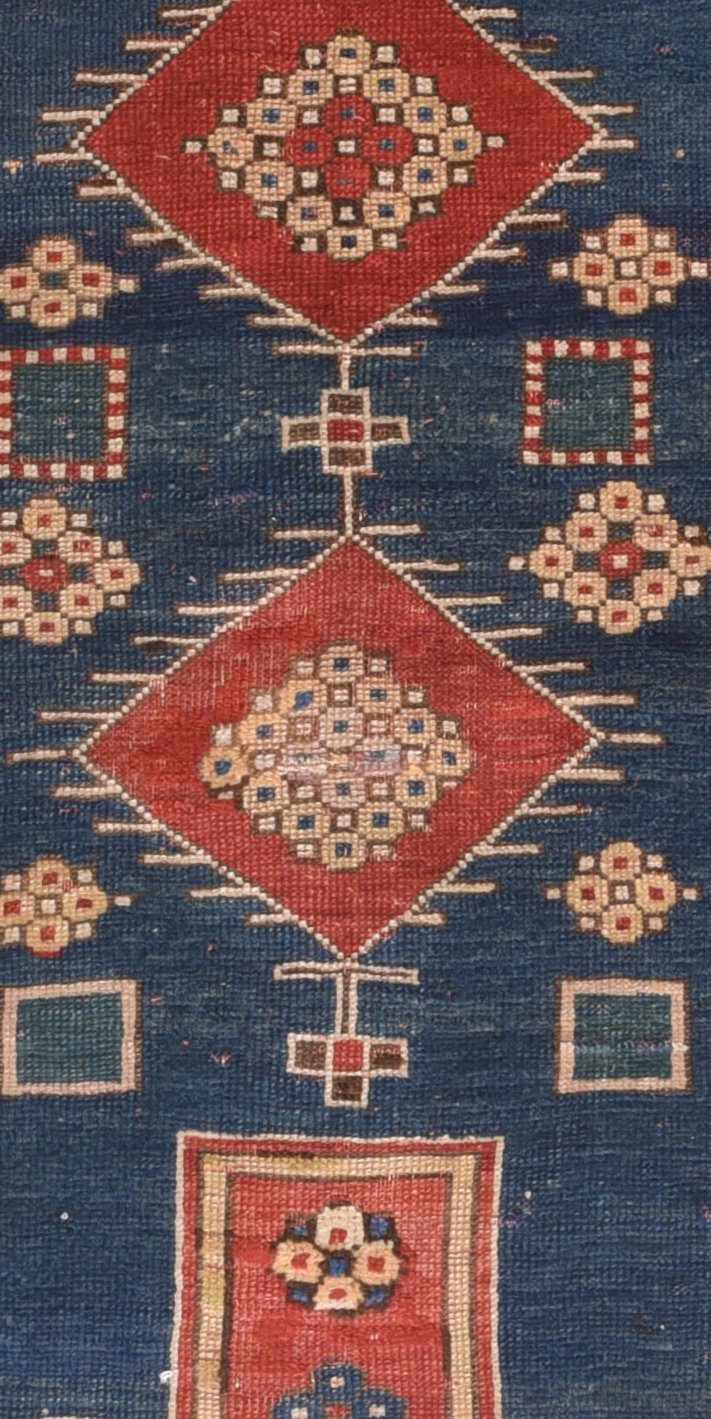 Antique Fakhralo Kazak Rug