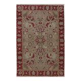 Soumak Design Hand Woven Wool Rug - 6' X 9'