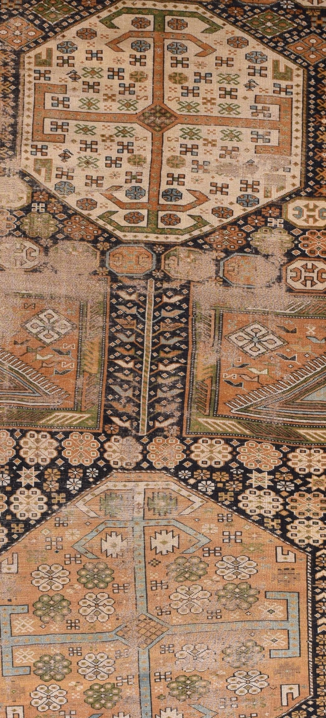 Antique Shirvan Russian Area Rug