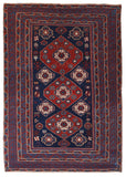 Antique Red Shirvan Russian Area Rug
