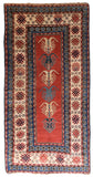 Antique Red Kazak Russian Area Rug