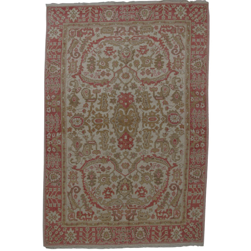Turkish Oushak Design Hand Woven Wool Rug - 8' X 10'