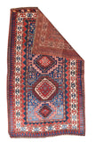 Antique Kazak Russian Area Rug