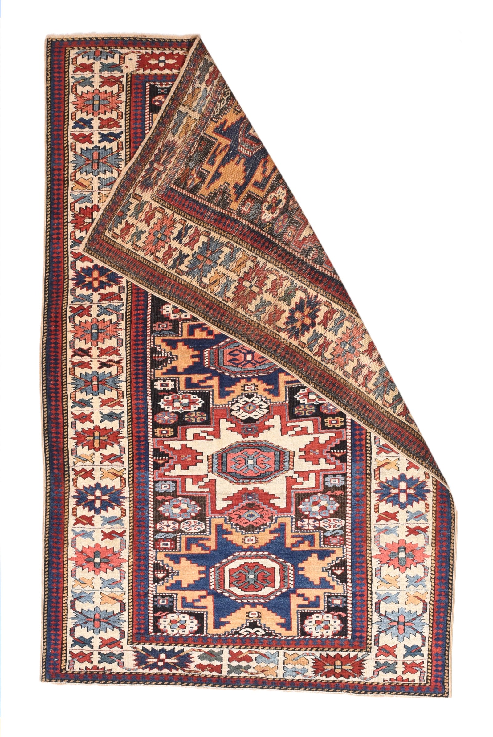 Antique Kuba Russian Area Rug