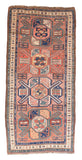 Antique Ivory Kazak Russian Area Rug