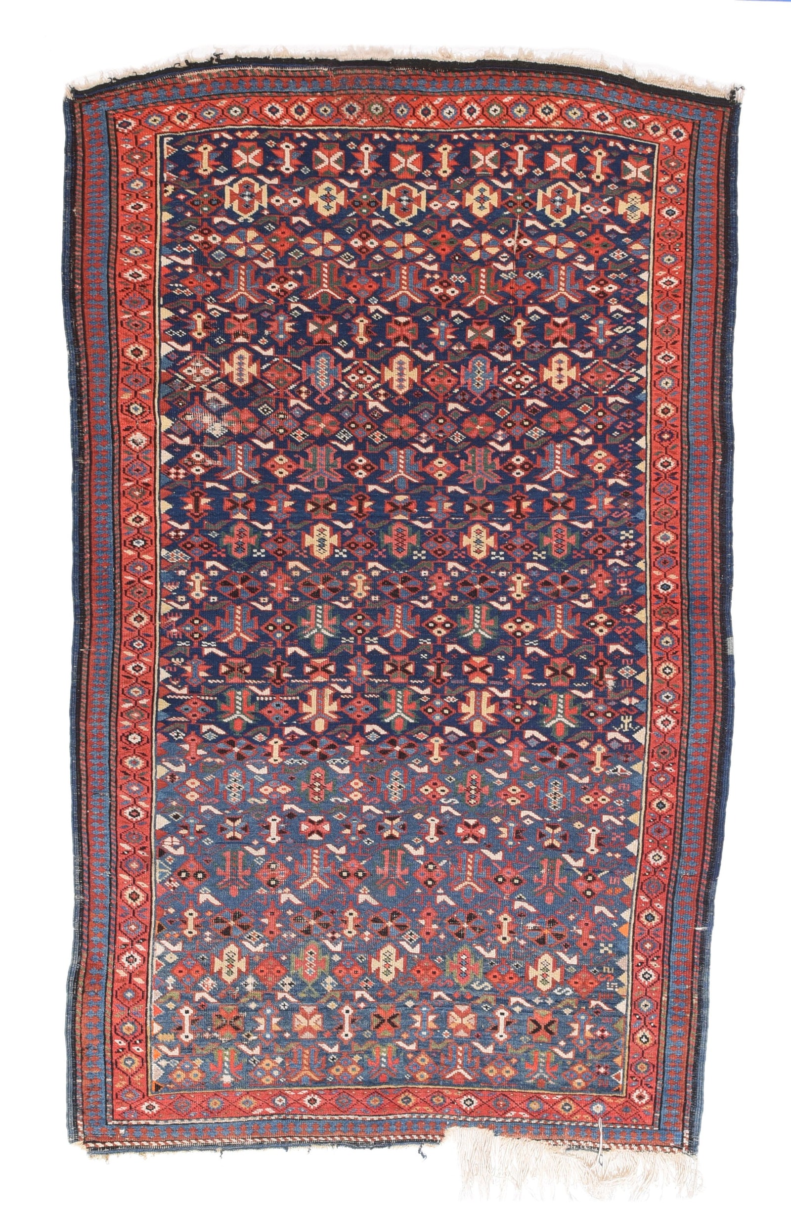 Antique Blue Shirvan-Kuba Russian Area Rug