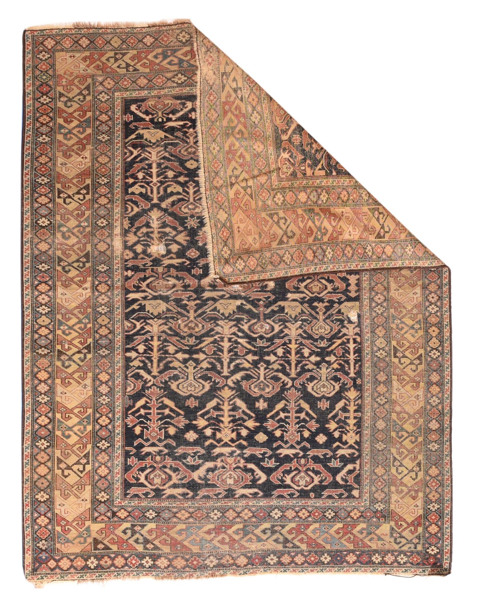 Antique Shirvan Russian Area Rug