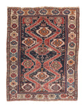Antique Rust Shirvan Caucasian Russian Area Rug