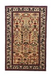 Vintage Ivory shirvan Russian Area Rug