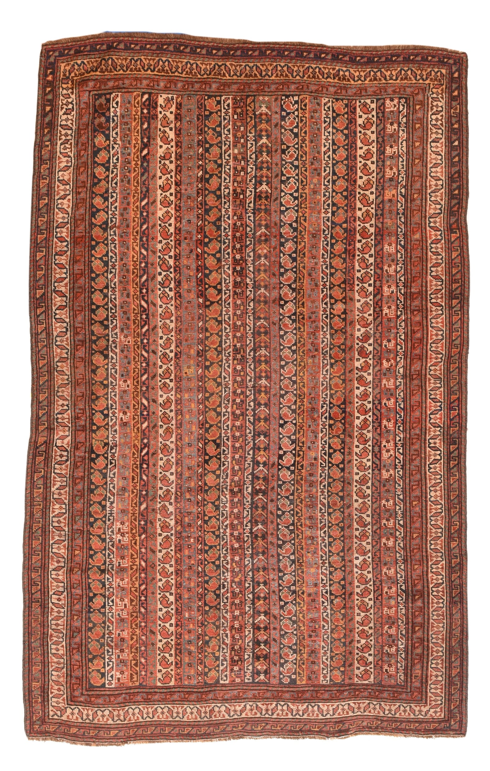Antique Rust Afshar Persian Area Rug