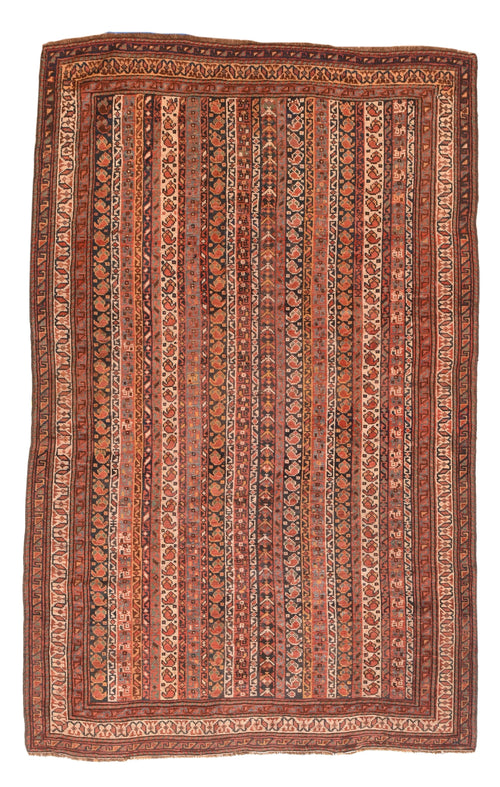 Antique Rust Afshar Persian Area Rug