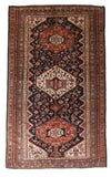 Antique Brown Khamseh Tribal Persian Area Rug