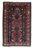 Antique Red Shirvan Russian Area Rug