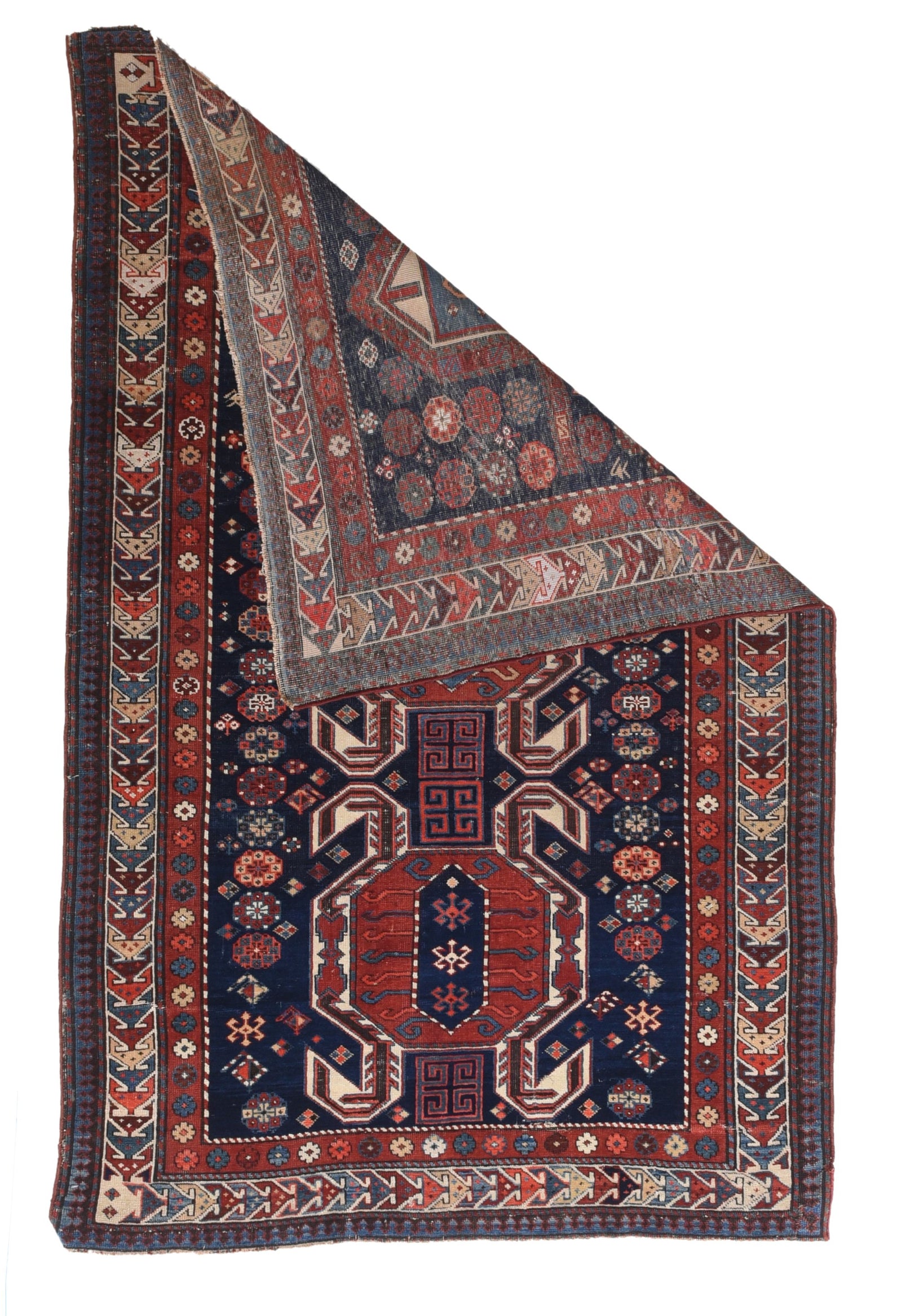 Antique Shirvan Russian Area Rug