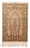 Antique Beige Herekeh Turkish Area Rug