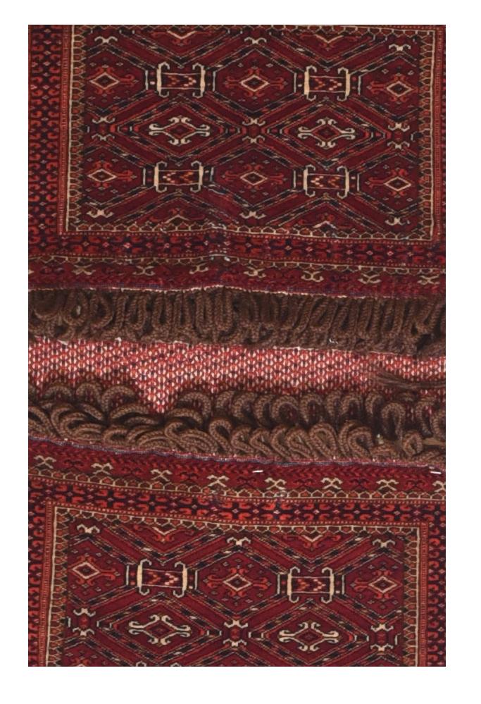 Antique Torkmen Persian Area Rug