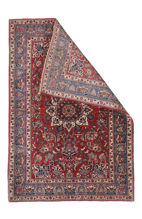 Antique Toudeshk Nain Persian Area Rug