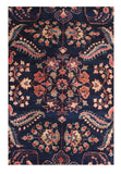 Antique Mohajeran Sarouk Persian Area Rug