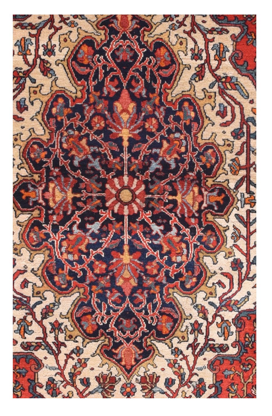 Antique Farahan Sarouk Persian Area Rug