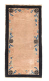 Antique Black Peking Chinese Area Rug