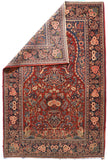 Semi Red Kashan Persian Area Rug