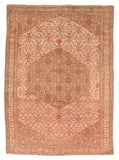 Antique Rust Senneh Persian Area Rug