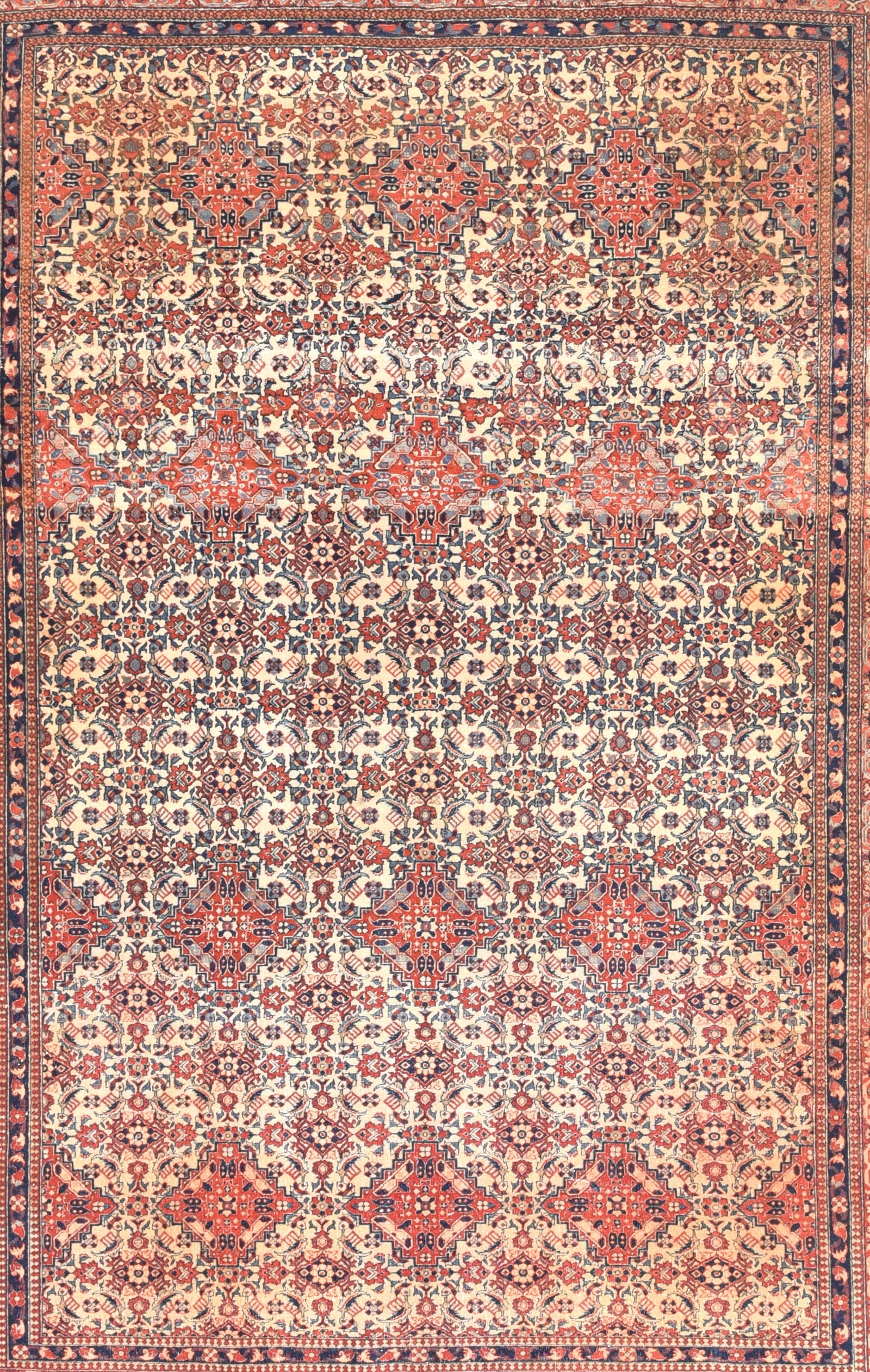Antique Tabriz Persian Area Rug