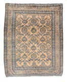 Antique Beige Tabriz Persian Area Rug