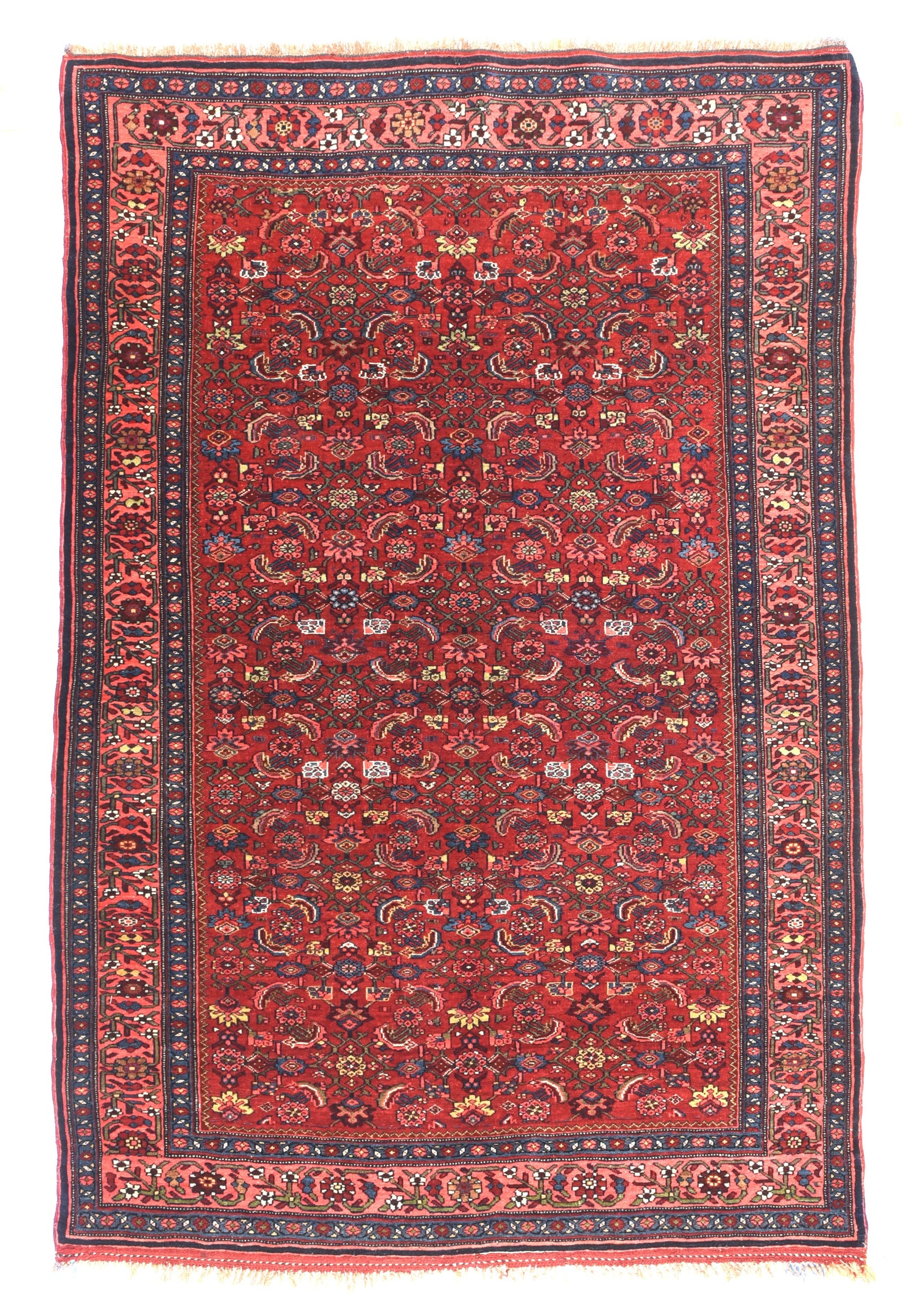 Antique Red Bidjar Persian Area Rug