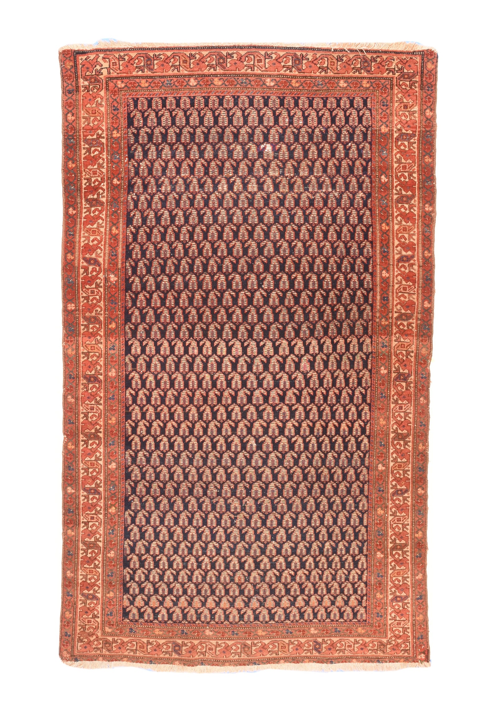 Antique Rust Malayer Persian Area Rug