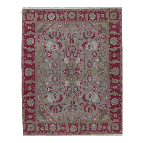 Soumak Design Hand Woven Wool Rug - 8' x 10'