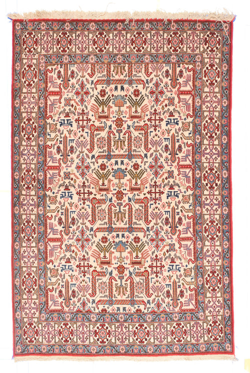 Semi Antique Beige Tehran Persian Area Rug