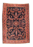 Antique Rust Mohajeran Sarouk Persian Area Rug