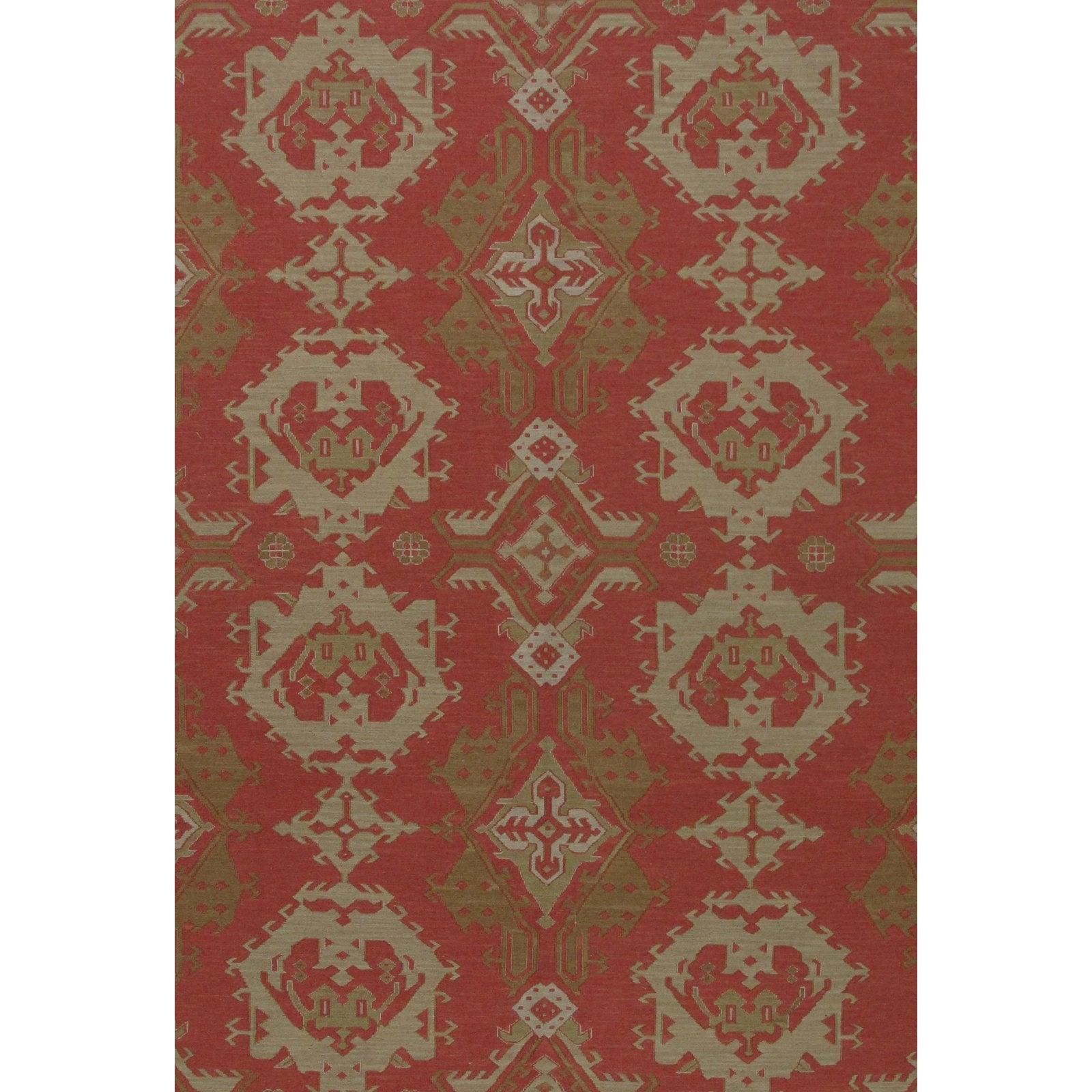 Soumak Design Hand Woven Wool Rug - 8' x 10'