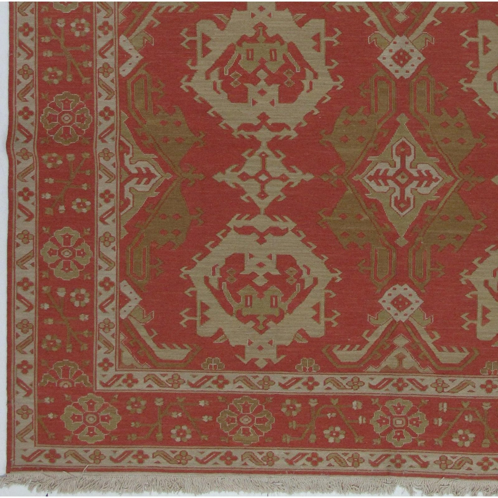 Soumak Design Hand Woven Wool Rug - 8' x 10'