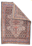 Antique Bibikabad Persian Tribal Rug
