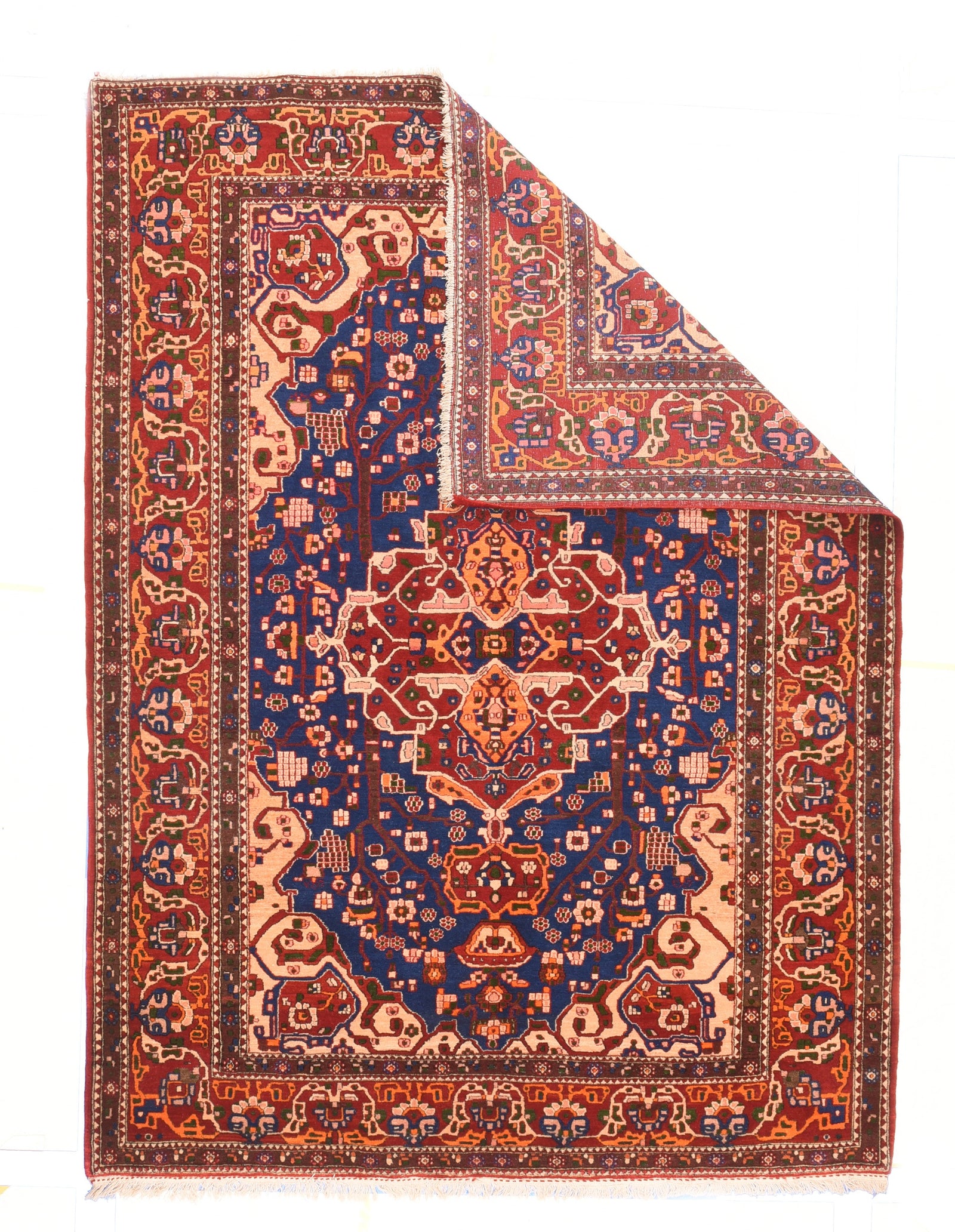 Semi Red Isfahan Persian Area Rug