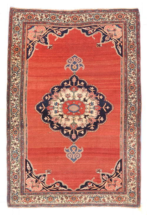 Antique Red Bidjar Persian Area Rug
