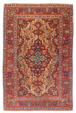 Antique Red Isfahan Persian Area Rug