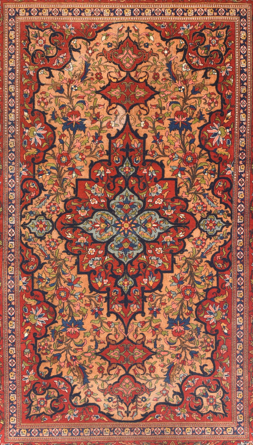 Antique Isfahan Persian Area Rug