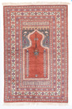 Semi Antique Red Turkish Area Rug