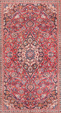 Semi Red Kashan Persian Area Rug