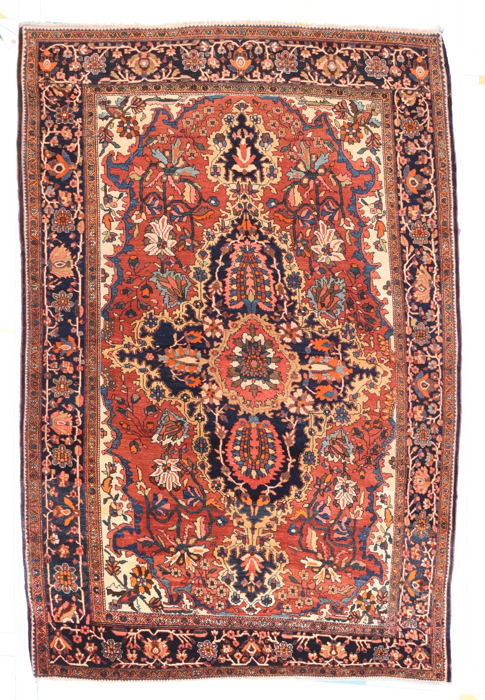 Antique Rose Farahan Persian Area Rug