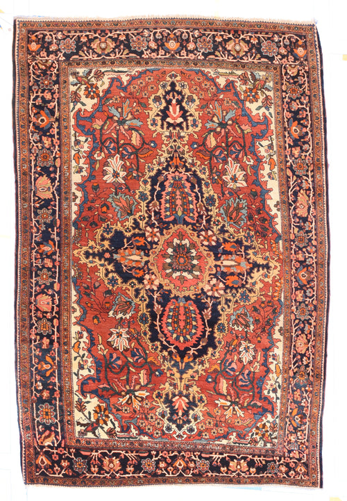 Antique Rose Farahan Persian Area Rug
