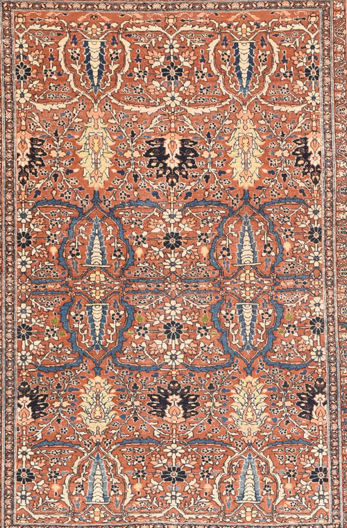 Antique Tabriz Haji Jalili Persian Area Rug